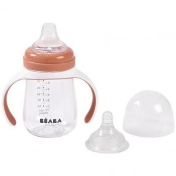Béaba Biberon 2 en 1 Terracotta – 210 ml