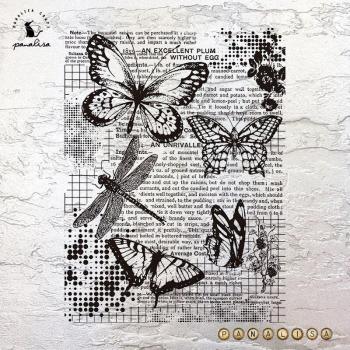 Panalisacraft 6 Vintage Transparent Silicone Stamps for Kids Crafts