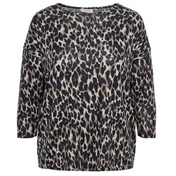ONLY CARMAKOMA Damen Bluse Taupe Grau XL Große Größen