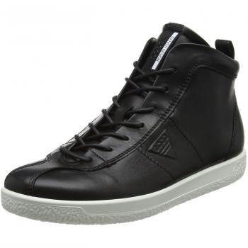 ECCO Soft 1 Ladies, Sneaker Donna, Collo Alto, Nero