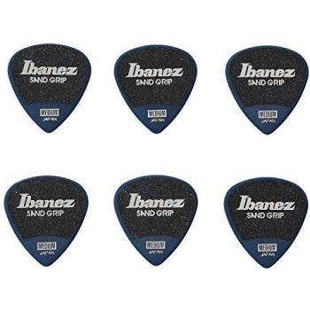 Ibanez PPA16MSG Wizard Series, Grip Picks 6 Pack 0.8mm Blue Sand
