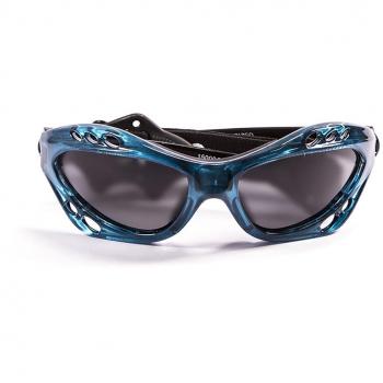 Cumbuco Polarized Sunglasses by OceanGlasses Transparent Blue Smoked Lens