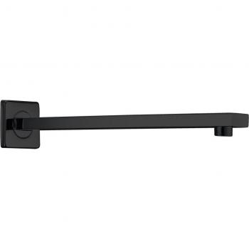 Brazo rociador de ducha cuadrado Imex BPC003/NG, latón negro mate