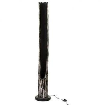 Lampe J-Line avec tronc de paulownia noir et beige
