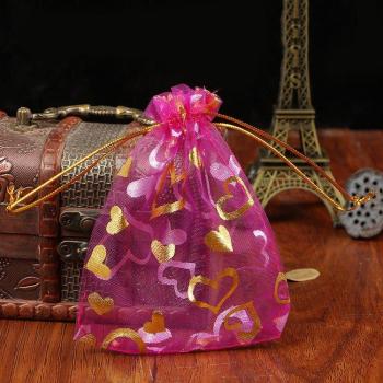 100pcs 9x12cm Organza Bags for Wedding and Party Favors