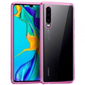 Funda Huawei P30 Borde Metalizado (Rosa)