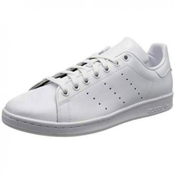 Men’s Adidas Stan Smith Running Shoes (White, 12.5)