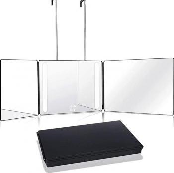 MirroGlow 360°: Specchio Illuminato per Makeup e Cura della Pelle