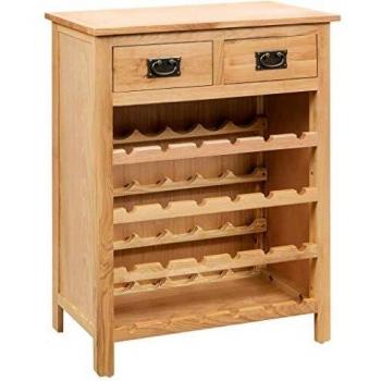 VidaXL Cantinetta Portavini 72x32x90 cm in Rovere Massello