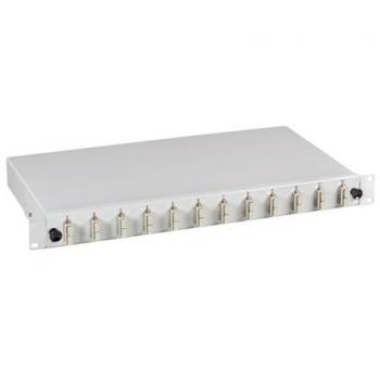 EFB Elektronik Ausziehbare Spleißbox SC OM4 mit 6 Kupplungen, teilbestückt