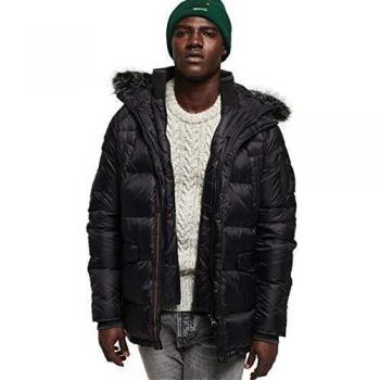 Superdry Herren Daunenpullover Schwarz XL