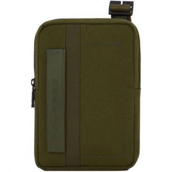 Sac à bandoulière vert PIQUADRO Pulse 17 cm zippé en synthétique