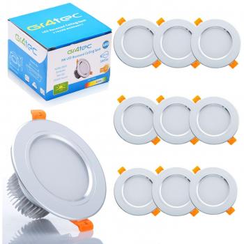 Gr4tec 10‑LED Waterproof Ceiling Spot – 3W, 6000K, 300 lm, Ra80