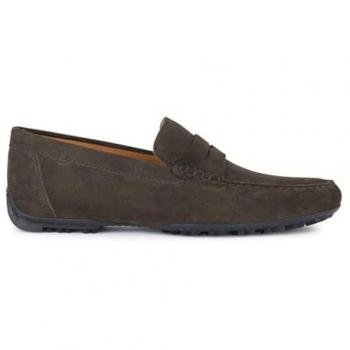 Geox Kosmopolis Scarpe da barca Uomo, Marrone Scuro, EU 43.5