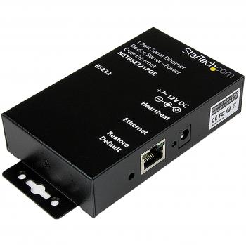 Single Port RS232 PoE Serial Server – StarTech