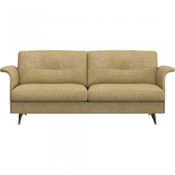 Premium‑Sitz Sofa Flexlux Glow – Kaltschaum & Federkern mit Walnusshölzern
