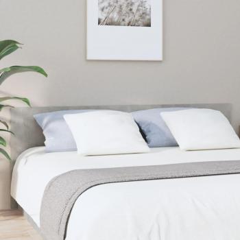 Día y Noche Cabecero de cama madera contrachapada gris 200x1,5x80 cm