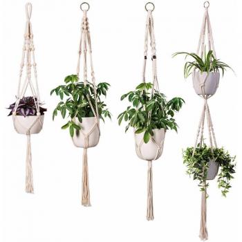 Éco‑Suspend – Lot de 4 Jardinières à la Main