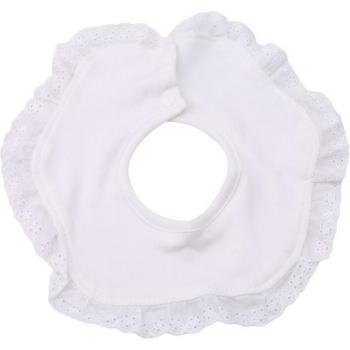 Round Cotton Baby Bibs with Lace Print and Burp Cloths for Infants