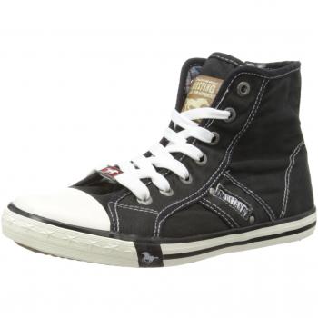 MUSTANG 1099-502-9 Hohe Sneakers für Damen, Schwarz, 36 EU