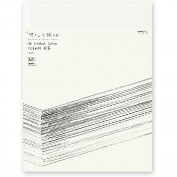 MD Notitieboek Katoen F3, Lijnnotitieboek Crème