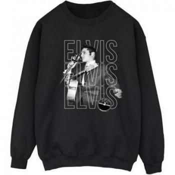 Elvis Ladies Triple Logo Portrait Sweatshirt