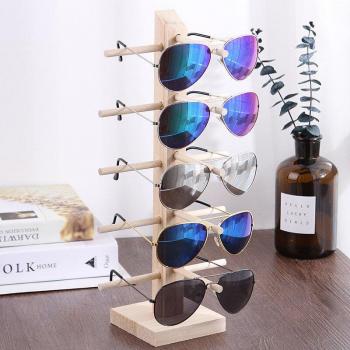Wooden Eyeglasses Showcase Rack WJ519