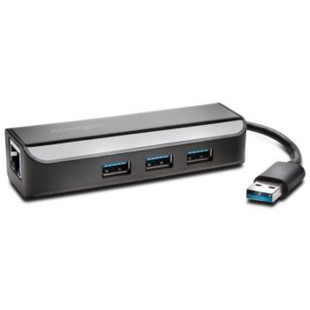 Adaptador Ethernet + Hub USB 3.0 Kensington UA3000E