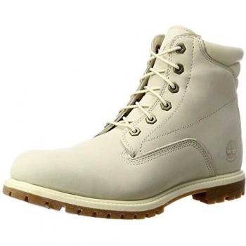 Timberland Waterville 6 pouces Basic Imperméable, Bottes Femme, Beige (Nubuck Blanc), 37 EU
