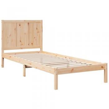 VidaXL Extra Long Bed Frame 90x210 cm Solid Wood