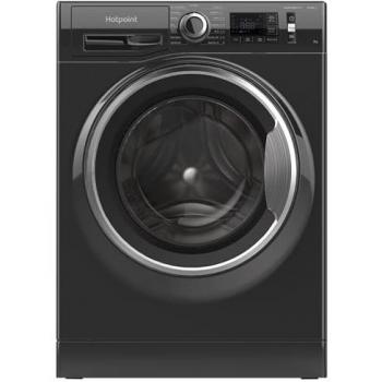 Hotpoint Washing Machine, 9 kg, 1400 Spin, ActiveCare, A Energy Rating, Black