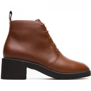 Women's Brown Flat‑Ankle Boot by CAMPER, Size 37