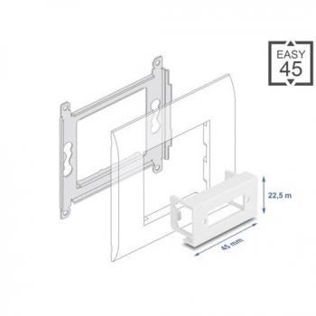 Tapa de Módulo Fibra Óptica Easy 45, 45 x 22.5 mm