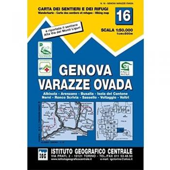 Igc Italien 1 : 50 000 Wanderkarte 16 Genova Varazze Ovada