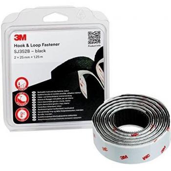 3M SJ352B Adhesive Velcro Tape 1.25m x 25mm