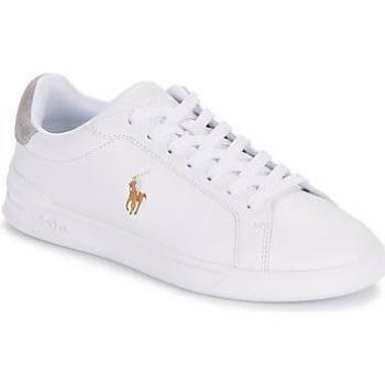 Men's Ralph Lauren Heritage Court II White/Grey Trainers