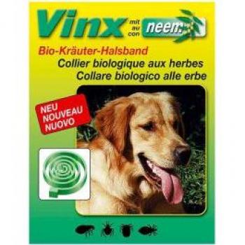 Vinx Hundehalsband mit Neem Kräutern 75cm grün