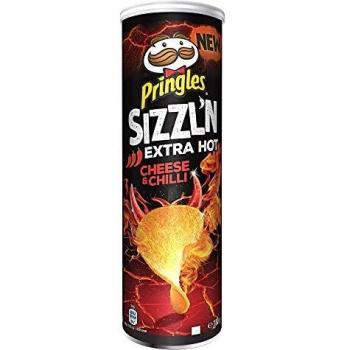 Pringles Sizzl'n Cheese & Chili | Scharfe Käse-Chips | 180g