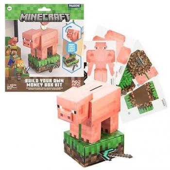 Regalo Infantil Minecraft: Hucha de Cerdo en 3D Multicolor