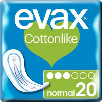 Échantillon de 20 serviettes hygiéniques EVAX Cottonlike – Normale