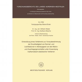 Entwicklung eines Verfahrens zur Vorausbestimmung der Druckfestigkeit von Normal
