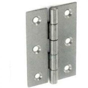 Steel Butt Hinges 65mm Self Colour