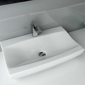 Gäste-WC Aufsatzwaschbecken 62×39×12 cm – Wandmontage A63