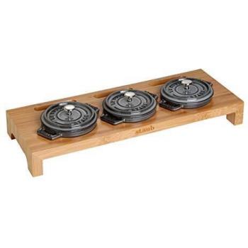 Staub Cocotte Stand 40510-299 Mini Cocotte Stand Bamboo