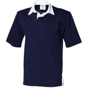 Schweres Herren Rugby-Poloshirt Dunkelblau von Front Row M