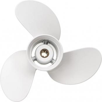 Yamaha Propeller 6G1-45943-00-El 8 1/2X7 1/2 Aluminium Legierung 3 Klingen R Drehung 7 Keilzähne für Außenbordmotor 6-8Hp