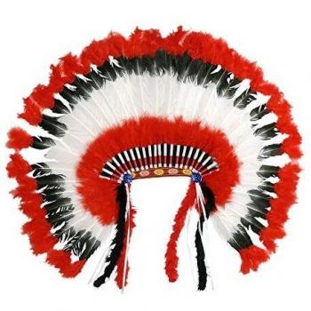 Copricapo Indiano Americano con piume