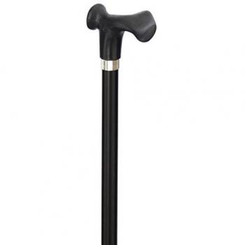 Verstellbarer Gehstock Comfort, schwarz, links