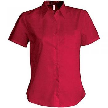 Camicia a maniche corte Kariban in popeline per donne