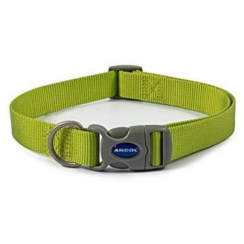 Viva Quick Fit Nylon Collar by Ancol, Lime, 45–70 cm